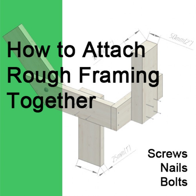 How to Attach Rough Framing Together with Screws, Nails, and Bolts