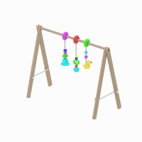 Build plan for wooden baby gym frame, Scandinavian - mobile activity play gym playset DIY - Digital Download Only