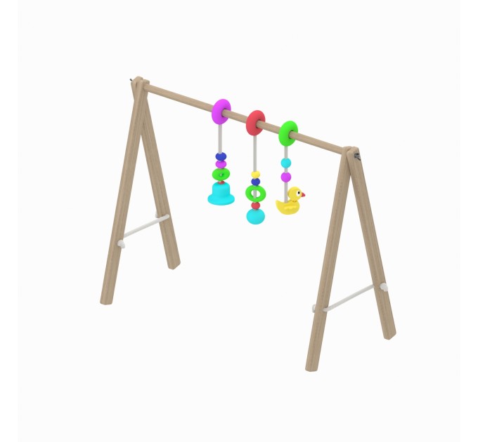 Build plan for wooden baby gym frame, Scandinavian - mobile activity play gym playset DIY - Digital Download Only