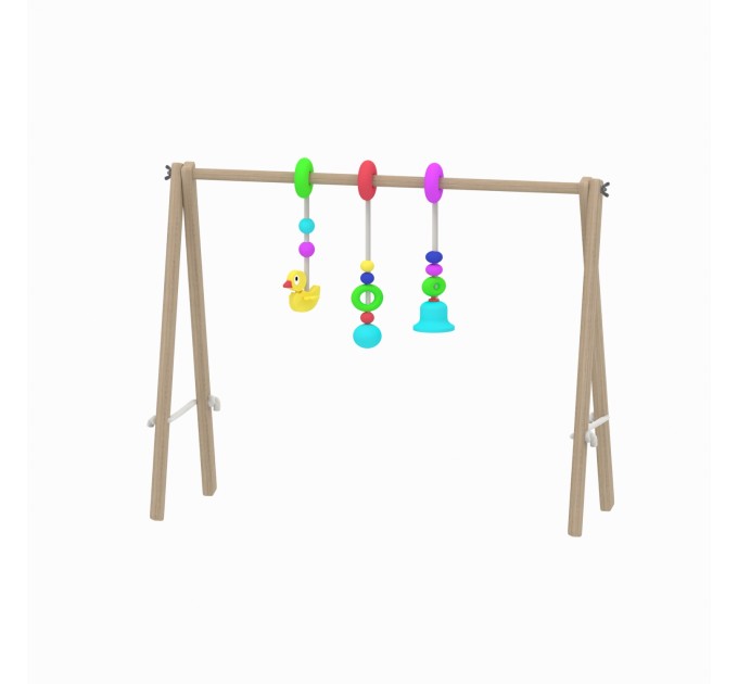 Build plan for wooden baby gym frame, Scandinavian - mobile activity play gym playset DIY - Digital Download Only