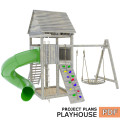 Playhouse build plan for kids, Playset DIY, Treehouse - Digital Download Only