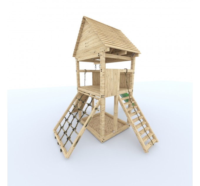 Playset build plan for kids, Playhouse - Wooden gardenhouse, Outdoor Wood Structure Climbing Wall Climber Slide - Digital Download Only