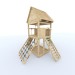 Playset build plan for kids, Playhouse - Wooden gardenhouse, Outdoor Wood Structure Climbing Wall Climber Slide - Digital Download Only