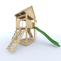 Playset build plan for kids, Playhouse - Wooden gardenhouse, Outdoor Wood Structure Climbing Wall Climber Slide - Digital Download Only