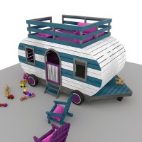 DIY Camper Kids Playhouse & Treehouse Plans - Digital Download