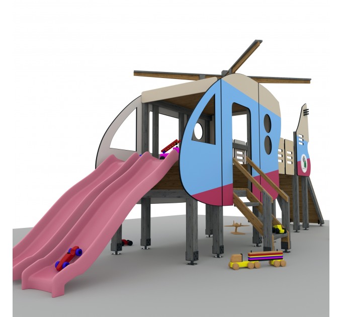 Build Your Own DIY Kids Camper Playhouse and Helicopter Treehouse