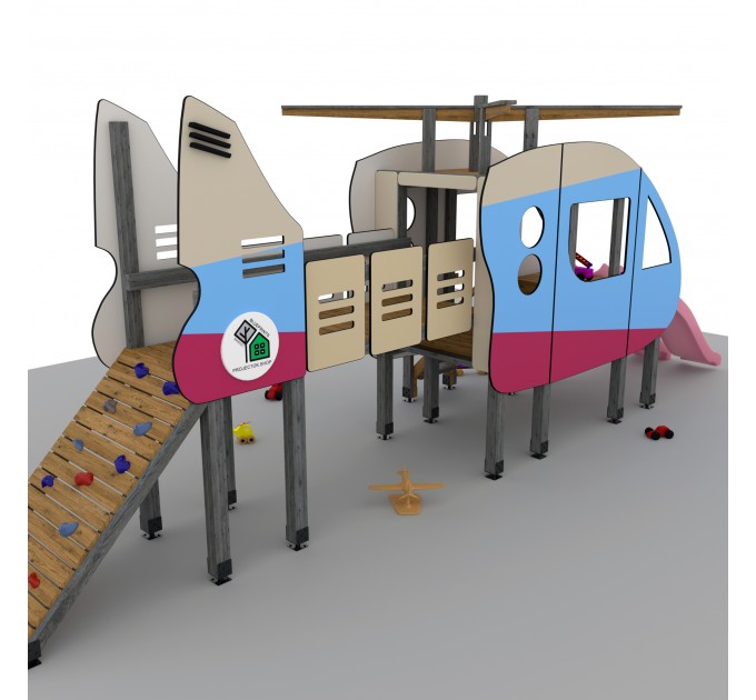 Build Your Own DIY Kids Camper Playhouse and Helicopter Treehouse