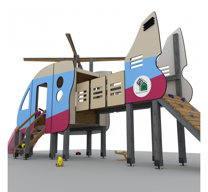 Build Your Own DIY Kids Camper Playhouse and Helicopter Treehouse