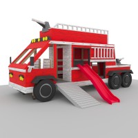 DIY Kids Fire Truck Playset Plans - Digital Download PDF