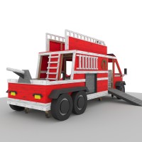 DIY Kids Fire Truck Playset Plans - Digital Download PDF