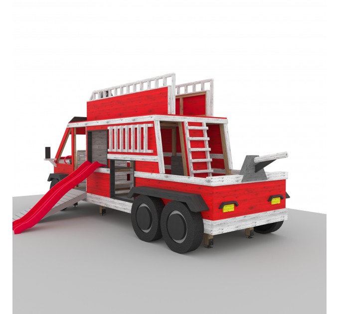 DIY Kids Fire Truck Playset Plans - Digital PDF Guide for Building a Custom Playset