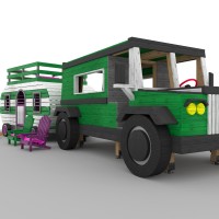 Kids Auto + Camper Playset DIY Plans - Digital Download PDF