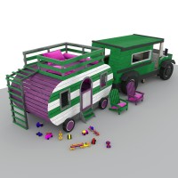 Kids Auto + Camper Playset DIY Plans - Digital Download PDF