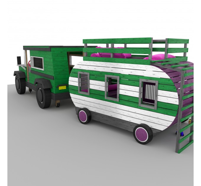 Kids Auto & Camper Playset DIY Plans - Digital PDF for Building Your Dream Playhouse