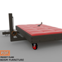 BDSM bench, hiden furniture, adult furniture, adult project - Digital Download Only