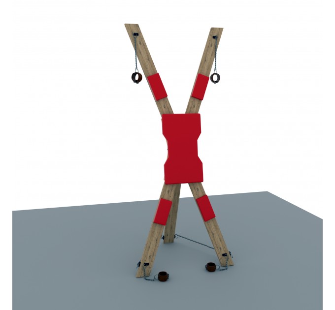 Portable BDSM Wooden Padded St Andrews Cross Plans