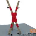 Portable BDSM Wooden Padded St Andrews Cross Plans