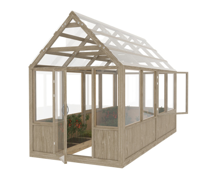 8’ x 16’ Greenhouse Plans, greenhouse build, Framed greenhouse plans, Garden house, Greenhouse diy plan - Digital Download Only