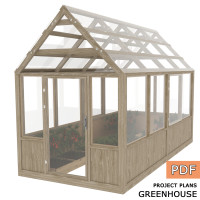 8’ x 16’ Greenhouse Plans, greenhouse build, Framed greenhouse plans, Garden house, Greenhouse diy plan - Digital Download Only