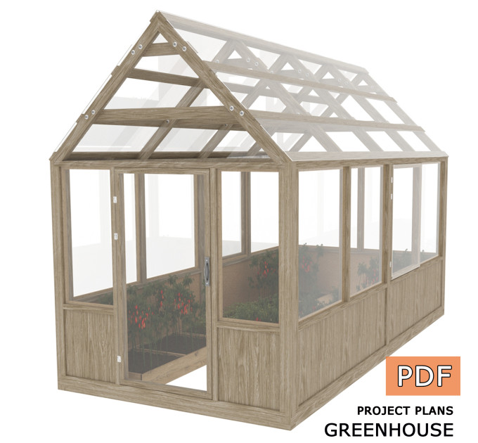 8’ x 16’ Greenhouse Plans, greenhouse build, Framed greenhouse plans, Garden house, Greenhouse diy plan - Digital Download Only