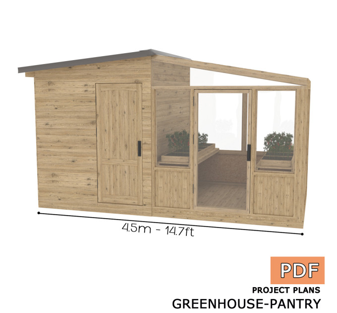 Shed greenhouse plans, Outdoor pantry, Greenhouse build, Framed greenhouse plans, Garden house, Greenhouse diy plan - Digital Download Only