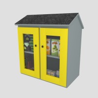 DIY project. Outdoor Library Neighborhood Community Shared Loan  Blessing Box Little Free Pantry Street Sidewalk - Digital Download Only