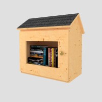 DIY project. Outdoor Shared Library Community Neighborhood Sidewalk Loan Tiny Blessing Box Little Free Pantry Street - Digital Download Only