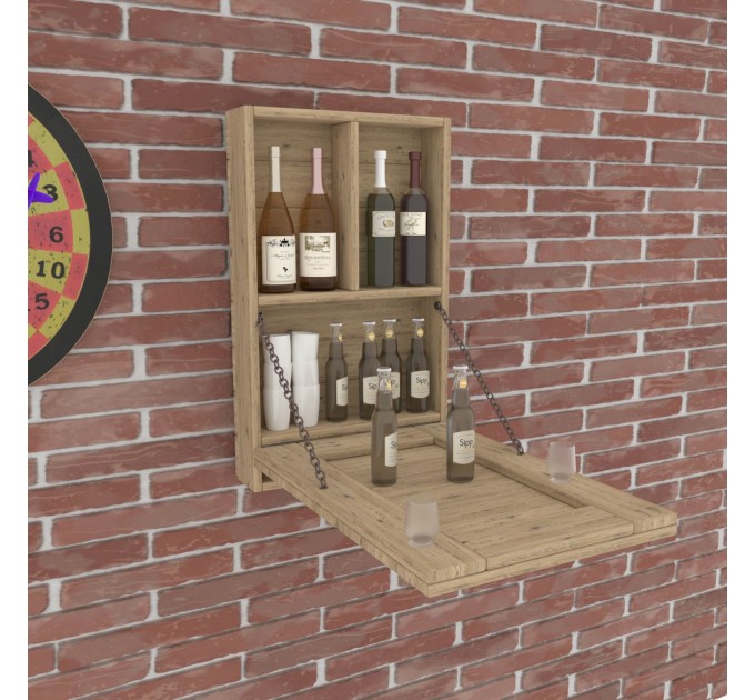 DIY wall bar plan, "drinky shelf", liquor bar, portable bar PDF - - Digital Download Only