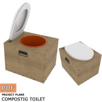 Compost toilet diy plan - Digital Download Only Active