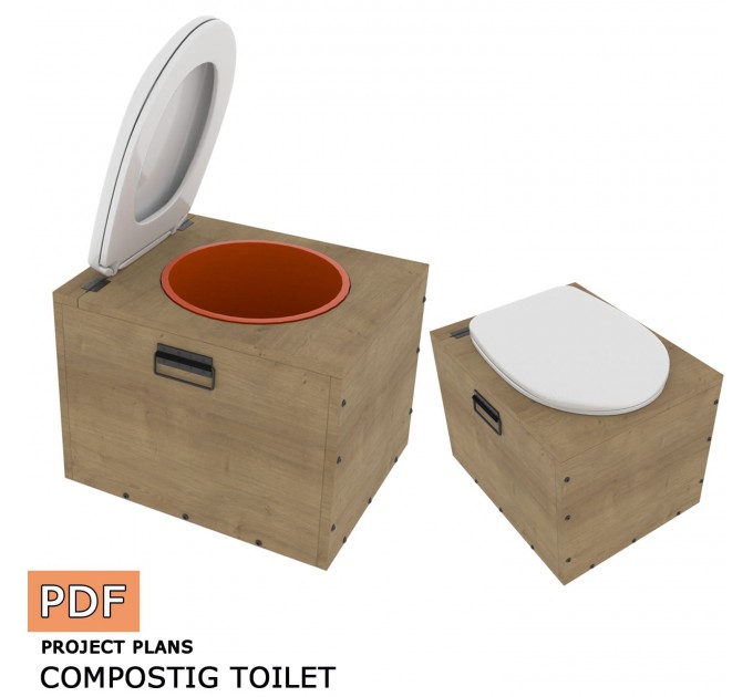 Compost toilet diy plan - Digital Download Only Active