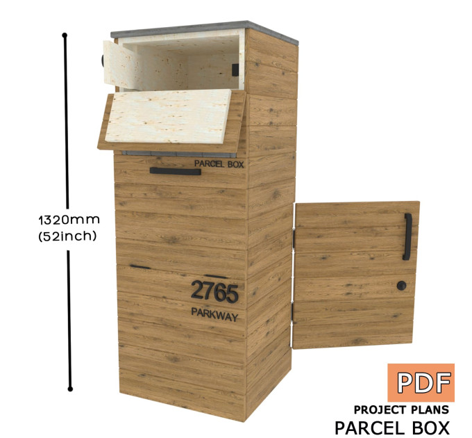 DIY Parcel Box with Mail - Upgrade Your Package Delivery System - Get Our Step-by-Step Plans Now