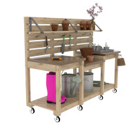 Potting bench build plan, gardeners table, potting table, gardening bench, garden station, outdoor potting bench