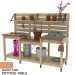 Potting bench build plan, gardeners table, potting table, gardening bench, garden station, outdoor potting bench