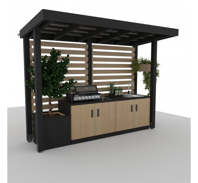 DIY Wooden Outdoor Kitchen Plans - Digital Download