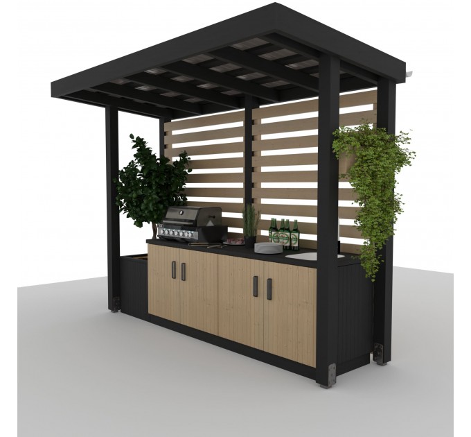 DIY Wooden Outdoor Kitchen Plans - Digital Download