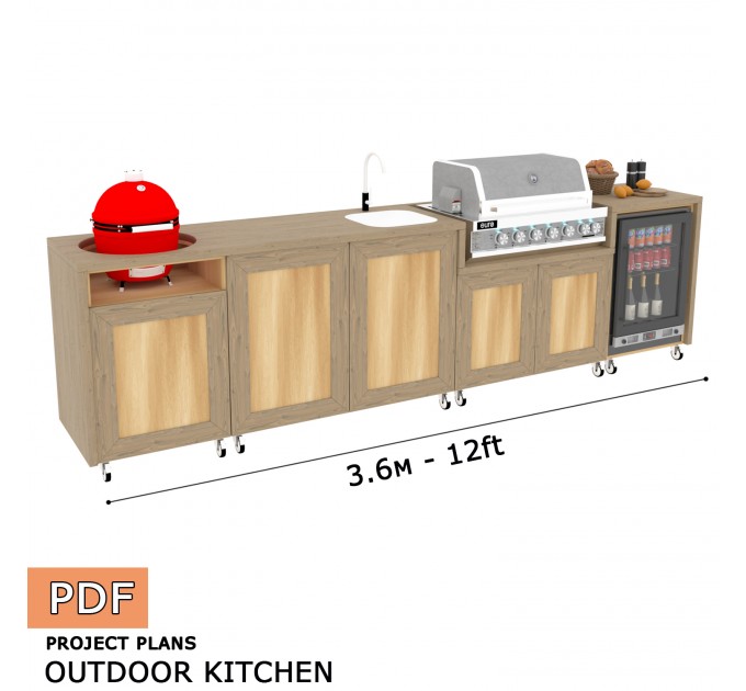 Build Your Own Outdoor Grill Kitchen - Digital Download Only