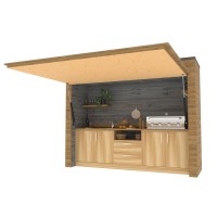 BBQ closable space, DIY Grill Shed Station - Digital Download Only