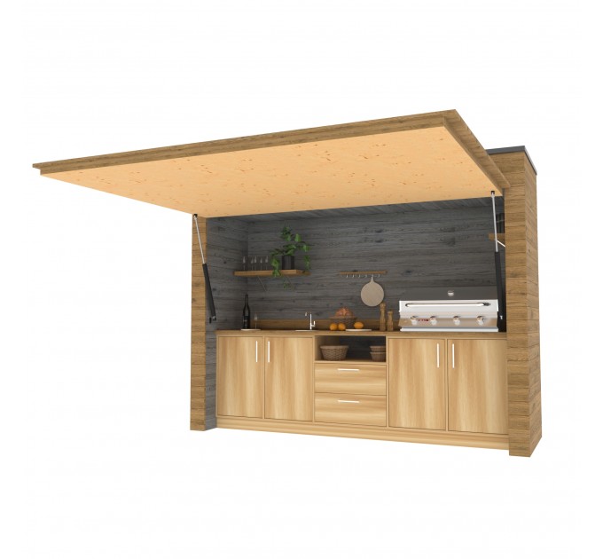 Build Your Own BBQ Haven: DIY Grill Shed Station - Instant Digital Download