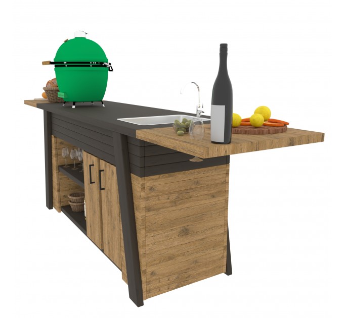 DIY Grill Shed Station & BBQ Kitchen Table - Download Your Plans Today