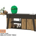 DIY Grill Shed Station & BBQ Kitchen Table - Download Your Plans Today