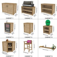 Module outdoor kitchen, bbq table - Digital Download Only