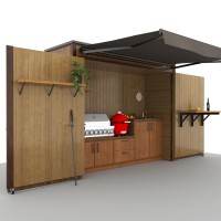 Ultimate DIY Grill Shed Station - Closable Outdoor BBQ Space - Digital Download Only