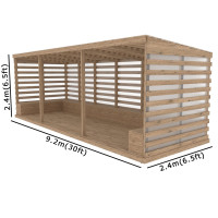 Modern pergola, patio plan, shelter plan, covered shelter, outdoor house, pavilion plan - Digital Download Only