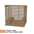 Patio plan, shelter plan, covered shelter, outdoor house, pavilion plan, modern pergola - Digital Download Only