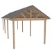 Wood gazebo plan, Gable pergola, Complete pavilion, Gable timber frame pavilion - Digital Download Only