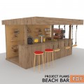 Outdoor Bar, backyard party pavilion, open-air bar, beach bar, outdoor house, party bar plan - Digital Download Only