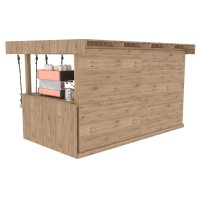 Outdoor Bar, backyard party pavilion, open-air bar, beach bar, outdoor house, party bar plan - Digital Download Only