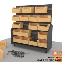 Garage cabinet storage, racking storage, diy garage shelf, storage system, garage shelving units, storage shelving - Digital Download Only